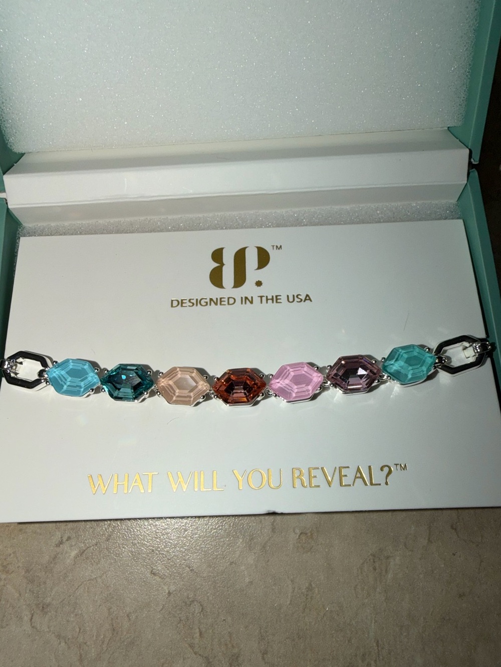 Bomb Party Jewel Candy Bracelet-Global Icon Miami Zest on Silver BR78866